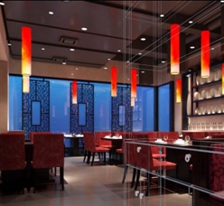 黎师傅中式餐馆--空间照明设计