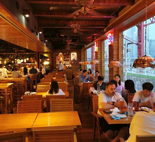 蝴蝶app直播网页下载灯光改造案例丨广州洛奇餐吧改造后