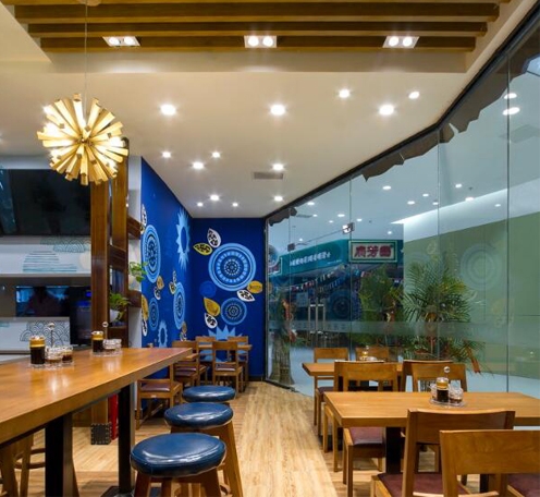 东南亚/混搭 特色快餐厅灯光设计案例